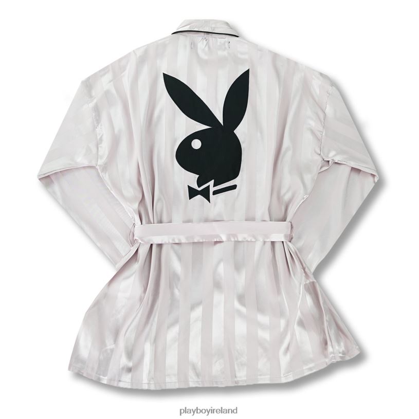 Playboy Women LOUNGE SATIN DRESSING GOWN HBFB1062 Clothing Pink Playboy Women LOUNGE SATIN DRESSING GOWN HBFB1062 Clothing Pink